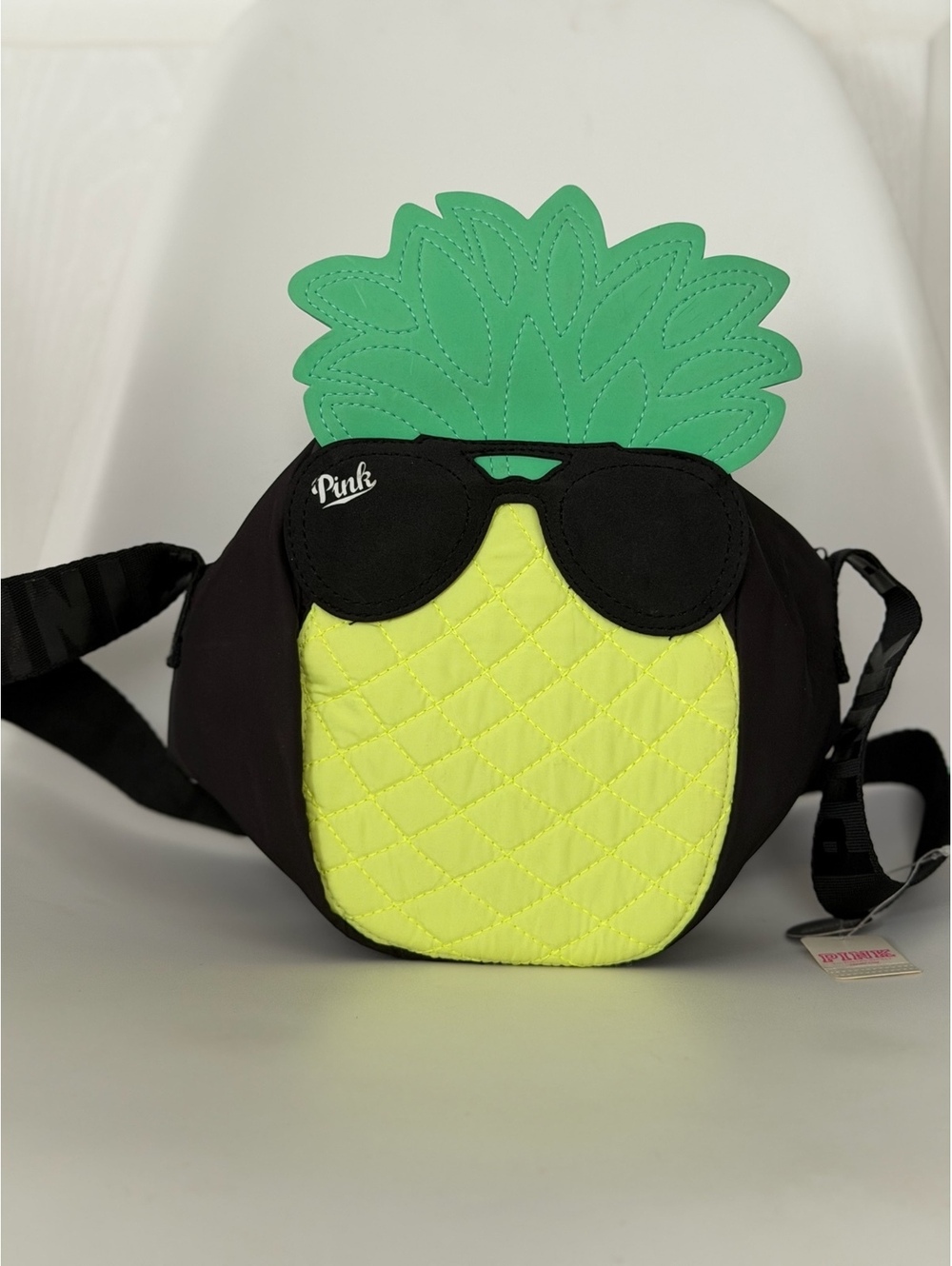 PINK pineapple crossbody bag